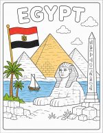 Around the World Coloring Pages, 22 Countries Printable PDF (Digital Download) - Image 11