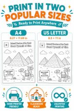 Ancient Wonders Coloring Pages, Printable History Activity for Kids (Digital Download) - Image 6