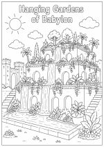 Ancient Wonders Coloring Pages, Printable History Activity for Kids (Digital Download) - Image 11