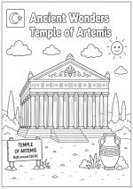 Ancient Wonders Coloring Pages, Printable History Activity for Kids (Digital Download) - Image 15