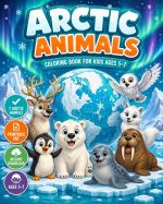Arctic Animals Coloring Book for Kids Ages 5-7 (Digital Download) - Image 2