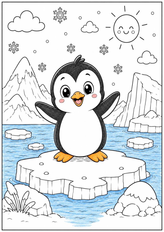 Arctic Animals Coloring Book for Kids Ages 5-7 (Digital Download) - Image 10