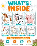 Farm Animal Coloring Pages for Kids Ages 5-7, Printable PDF, Horse Cow Pig Sheep Goat Duck Chicken, Instant Download - Image 3
