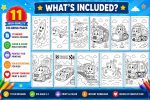 1 Vehicle Coloring Pages for Kids, Printable PDF Activity Book, Ages 5-7, Instant Download - Image 3
