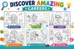 Jobs & Heroes Coloring Book for Kids Ages 5-7, Career Coloring Pages, Astronaut Doctor Firefighter Police, Printable PDF, Instant Download - Image 5