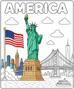 Around the World Coloring Pages, 22 Countries Printable PDF (Digital Download) - Image 9