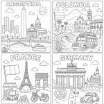Around the World Coloring Pages, 22 Countries Printable PDF (Digital Download) - Image 15