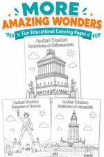Ancient Wonders Coloring Pages, Printable History Activity for Kids (Digital Download) - Image 3