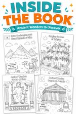 Ancient Wonders Coloring Pages, Printable History Activity for Kids (Digital Download) - Image 4