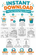 Ancient Wonders Coloring Pages, Printable History Activity for Kids (Digital Download) - Image 7