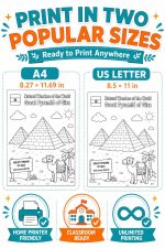 Ancient Wonders Coloring Pages, Printable History Activity for Kids (Digital Download) - Image 8