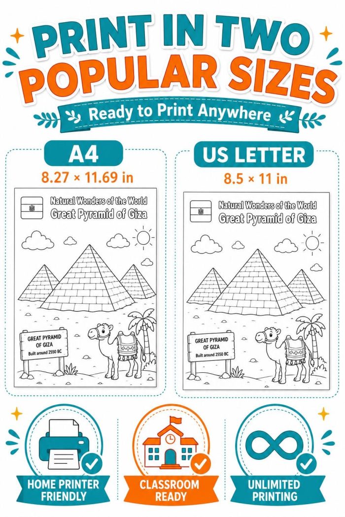 Ancient Wonders Coloring Pages, Printable History Activity for Kids (Digital Download) - Image 8