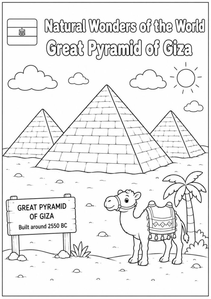 Ancient Wonders Coloring Pages, Printable History Activity for Kids (Digital Download) - Image 10