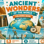Ancient Wonders Coloring Pages, Printable History Activity for Kids (Digital Download)