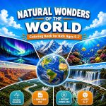Natural Wonders World Coloring Book, Kids Ages 5-7, Educational Activity (PDF Download)