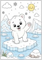 Arctic Animals Coloring Book for Kids Ages 5-7 (Digital Download) - Image 9