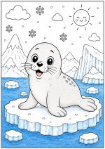 Arctic Animals Coloring Book for Kids Ages 5-7 (Digital Download) - Image 12