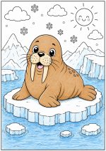 Arctic Animals Coloring Book for Kids Ages 5-7 (Digital Download) - Image 13