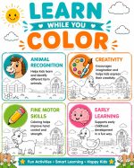 Farm Animal Coloring Pages for Kids Ages 5-7, Printable PDF, Horse Cow Pig Sheep Goat Duck Chicken, Instant Download - Image 8