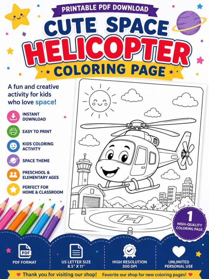 1 Vehicle Coloring Pages for Kids, Printable PDF Activity Book, Ages 5-7, Instant Download - Image 2