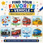 1 Vehicle Coloring Pages for Kids, Printable PDF Activity Book, Ages 5-7, Instant Download - Image 11