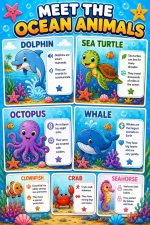 Ocean Coloring Pages for Kids, Under the Sea Printable PDF Activity Book, Instant Download, Ages 5-7 - Image 2