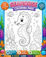 Ocean Coloring Pages for Kids, Under the Sea Printable PDF Activity Book, Instant Download, Ages 5-7 - Image 13